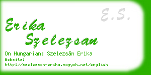erika szelezsan business card